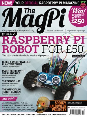 cover image of The MagPi Issue 38 Oct. 2015